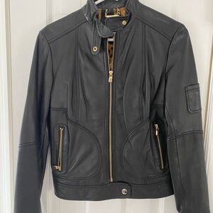 Chinese Laundry bomber genuine leather jacket, size S